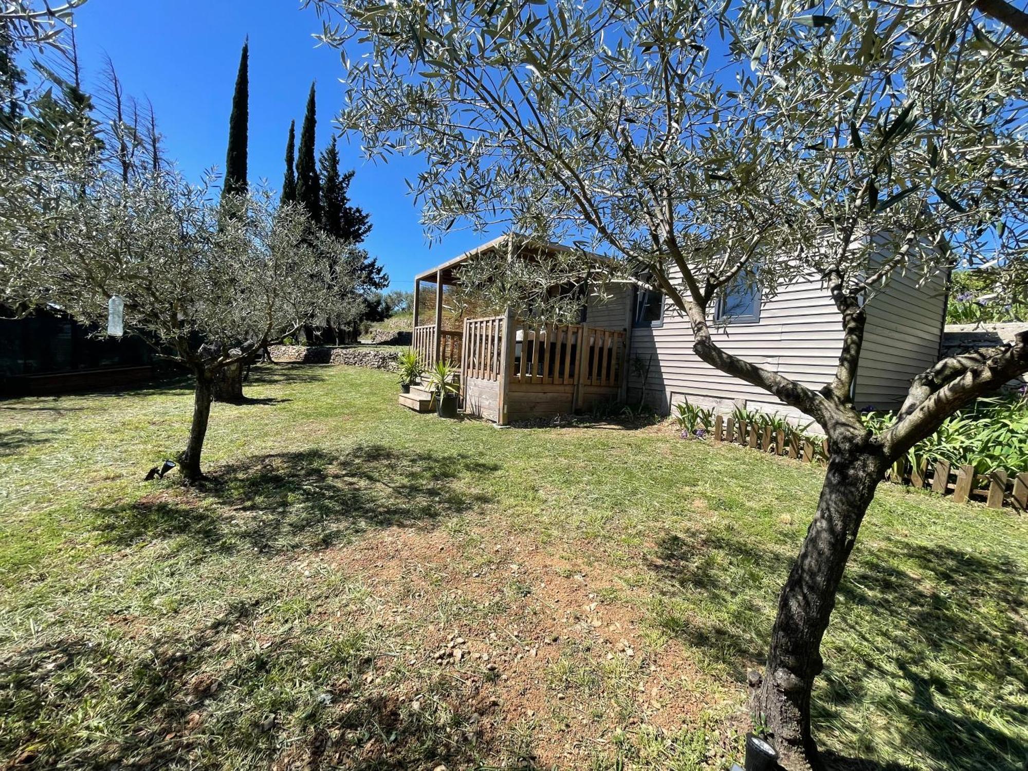 Mobil-Home En Pleine Nature A 3 Mins Du Lac Du Salagou Avec Vue Panoramique Lacoste  Esterno foto